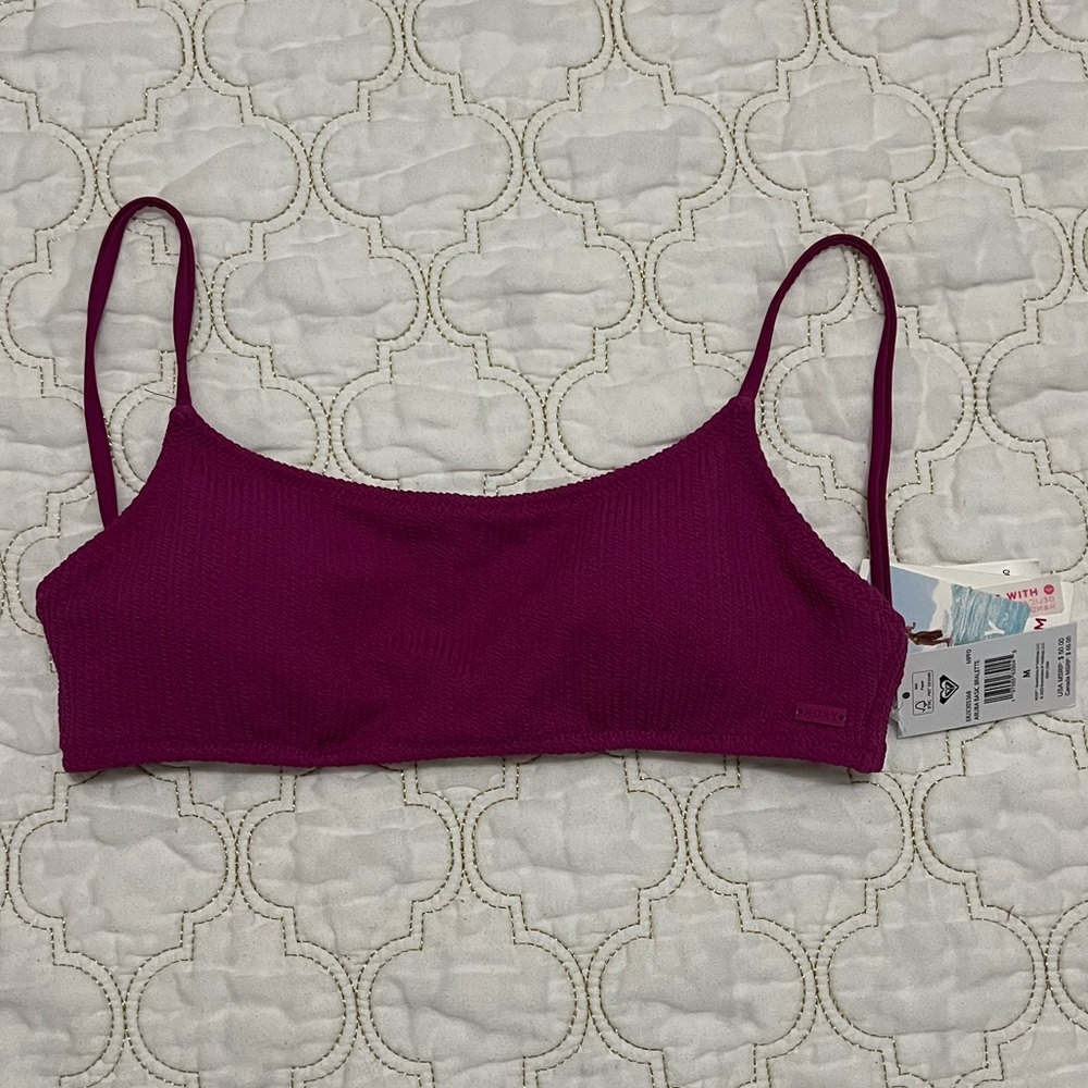 Roxy Purple Bikini Top